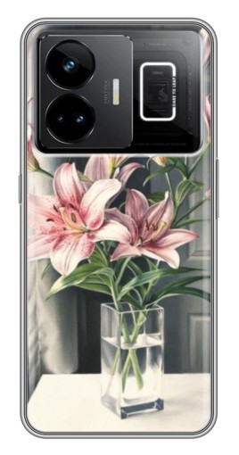 Силиконовый чехол с изображением "Букет лилии" для Realme GT3