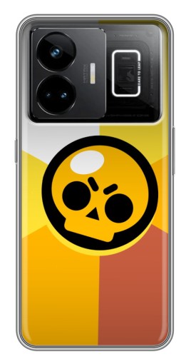 Силиконовый чехол с изображением "Череп Бравл Старс" для Realme GT3