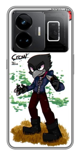 Силиконовый чехол с изображением "Crow" для Realme GT3