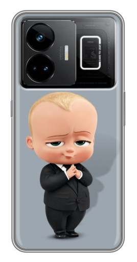 Силиконовый чехол с изображением "Деловой ребенок" для Realme GT3