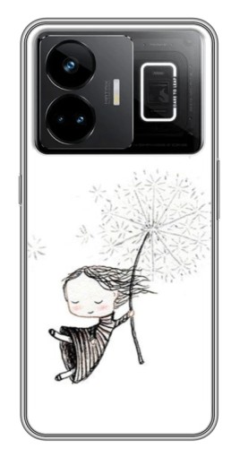 Чехол с печатью "Девочка с одуванчиком" для Realme GT3