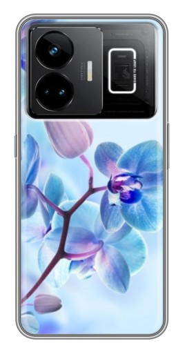 Чехол с картинкой "Голубые орхидеи" для Realme GT3
