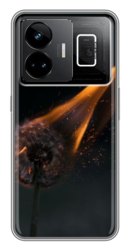 Чехол с принтом "Горящий одуванчик" для Realme GT3