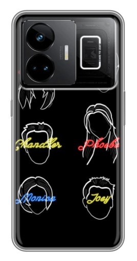 Чехол с печатью "Имена Друзей" для Realme GT3