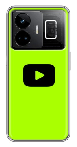 Силиконовый чехол с изображением "Кнопка Ютуба" для Realme GT3