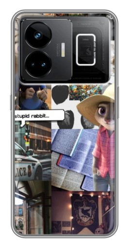 Чехол с печатью "Коллаж Джуди" для Realme GT3