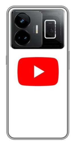 Чехол с принтом "Красная кнопка" для Realme GT3