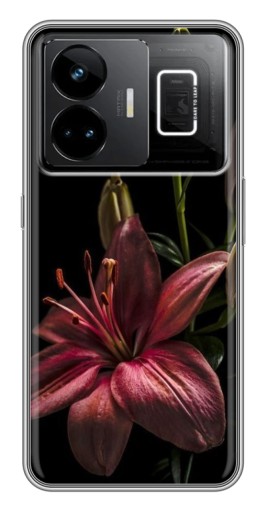 Чехол с принтом "Красная лилия " для Realme GT3