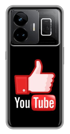 Чехол с картинкой "Лайк YouTube" для Realme GT3