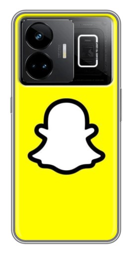 Силиконовый чехол с изображением "Лого Snapchat" для Realme GT3