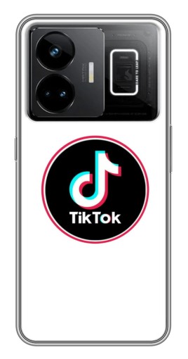 Силиконовый чехол с изображением "Лого Тик Ток" для Realme GT3