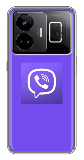 Силиконовый чехол с изображением "Лого Viber" для Realme GT3