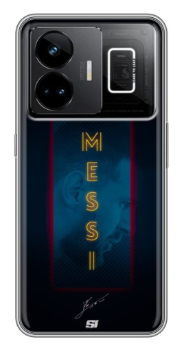 Силиконовый чехол с изображением "Логотип Месси" для Realme GT3