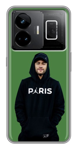 Силиконовый чехол с изображением "Неймар Paris" для Realme GT3