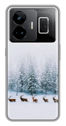 Чехол с принтом "Олени в лесу" для Realme GT3