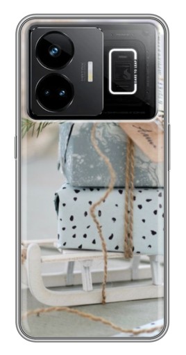 Чехол с печатью "Подарки на санках" для Realme GT3