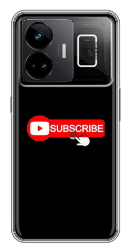 Чехол с принтом "Подпишись" для Realme GT3