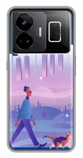 Чехол с печатью "Постер к мультику" для Realme GT3