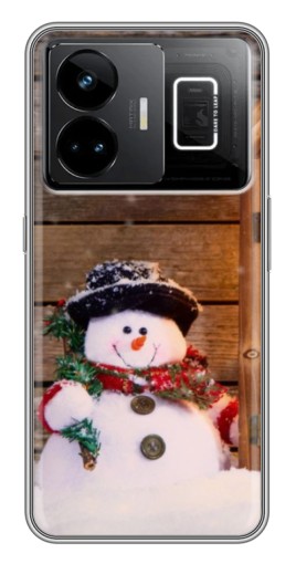 Чехол с печатью "Рождественский снеговик" для Realme GT3
