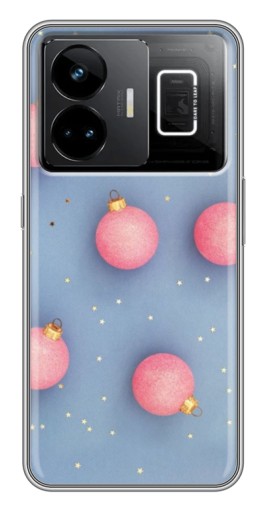 Силиконовый чехол с изображением "Розовые шары" для Realme GT3
