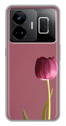 Чехол с принтом "Розовый тюльпан" для Realme GT3