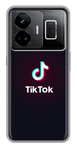 Чехол с картинкой "TikTok темный" для Realme GT3