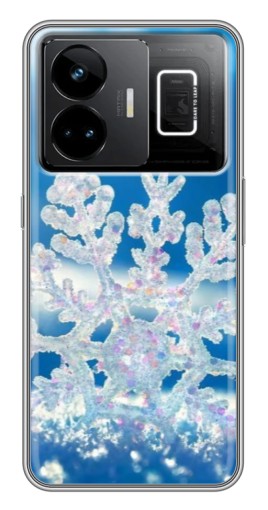Силиконовый чехол с изображением "Яркая снежинка" для Realme GT3