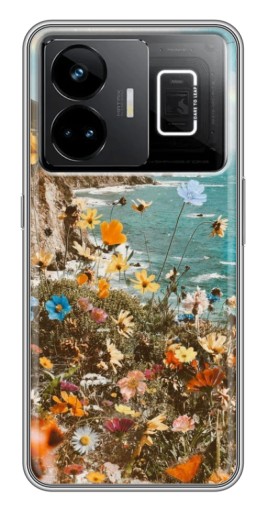 Силиконовый чехол с изображением "Яркие полевые цветы" для Realme GT3