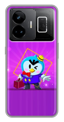 Силиконовый чехол с изображением "Яркий пингвин" для Realme GT3