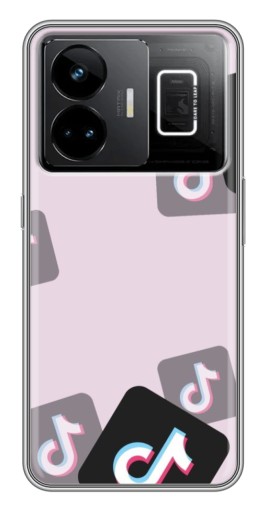 Чехол с печатью "Значки ТикоТока" для Realme GT3