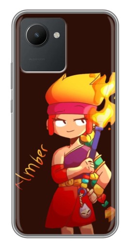 Чехол с печатью "Amber с факелом" для Realme C30