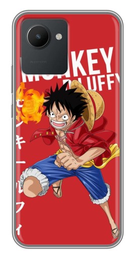Чехол с печатью "Атакующий D Luffy" для Realme C30