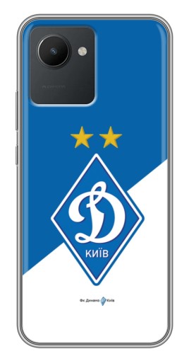 Силиконовый чехол с изображением "Бело-синий Динамо" для Realme C30
