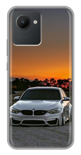 Силиконовый чехол с изображением "BMW белая" для Realme C30