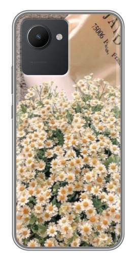 Чехол с печатью "Букет ромашек" для Realme C30