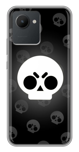 Чехол с печатью "Череп" для Realme C30