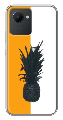 Чехол с печатью "Черный Ананас" для Realme C30