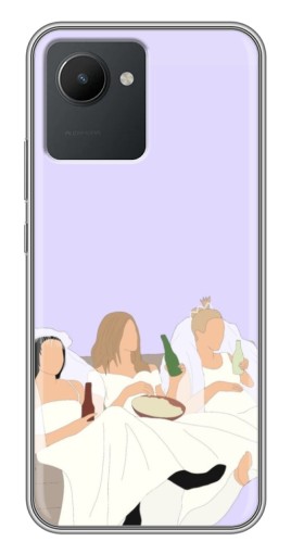 Чехол с картинкой "Девушки Друзья" для Realme C30