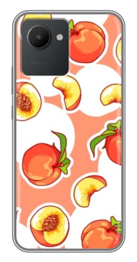 Силиконовый чехол с изображением "Дольки персиков" для Realme C30