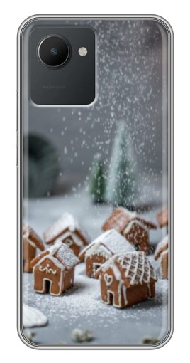 Силиконовый чехол с изображением "Домики из пряников" для Realme C30