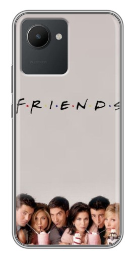 Чехол с картинкой "Друзья первый сезон" для Realme C30