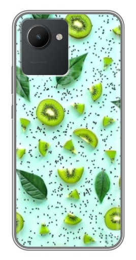 Чехол с картинкой "Фон киви" для Realme C30
