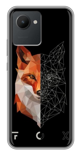 Силиконовый чехол с изображением "Fox" для Realme C30