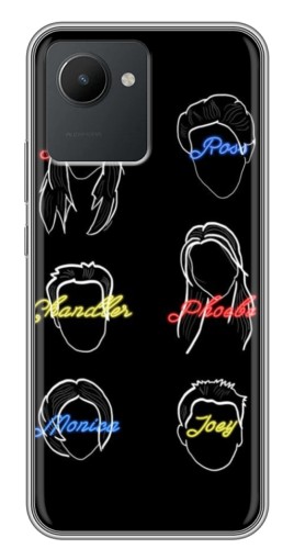 Силиконовый чехол с изображением "Имена Друзей" для Realme C30