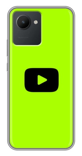 Чехол с картинкой "Кнопка Ютуба" для Realme C30