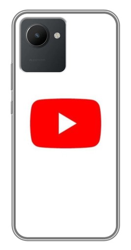 Чехол с картинкой "Красная кнопка" для Realme C30