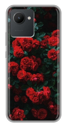 Силиконовый чехол с изображением "Красные розы" для Realme C30