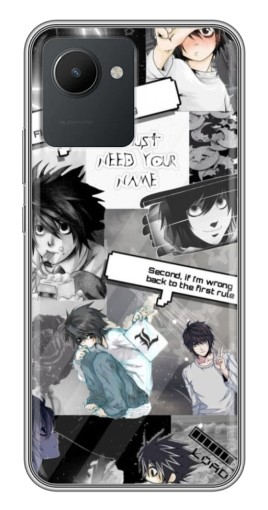 Чехол с картинкой "L - Death note" для Realme C30