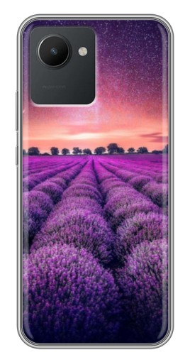 Силиконовый чехол с изображением "Лавандовое поле" для Realme C30