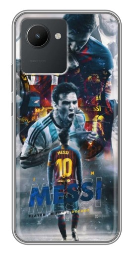 Чехол с картинкой "Легендарный Месси" для Realme C30